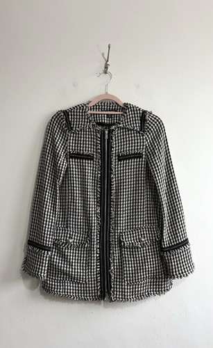 Zara trf houndstooth tweed - houndstooth,
