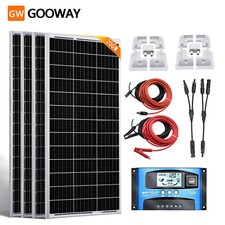 100W 120W 170W 200W Solar Panel Kit 12V With Mounting Brackets RV Caravan camper