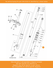 YAMAHA Front Fork Assy (l.h)