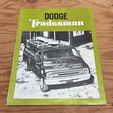 1972 Dodge Tradesman Work Conversion VAN Brochure/Catalog 72 Mopar Truck READ