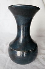 Stunning painterly studio pottery vase by Elizabeth Rayburn, circa 1988