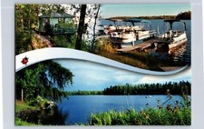 Postcard  Lady Bug Lodge Boats