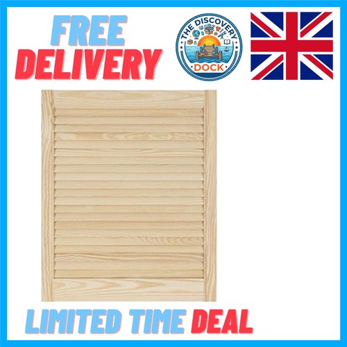 Pine wood louvre doors - wood,