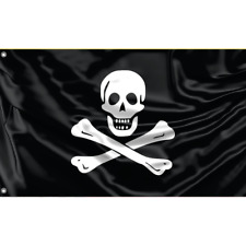 Pirate Flag with Bones, Unique Design, 3x5 Ft / 90x150 cm, Made in EU