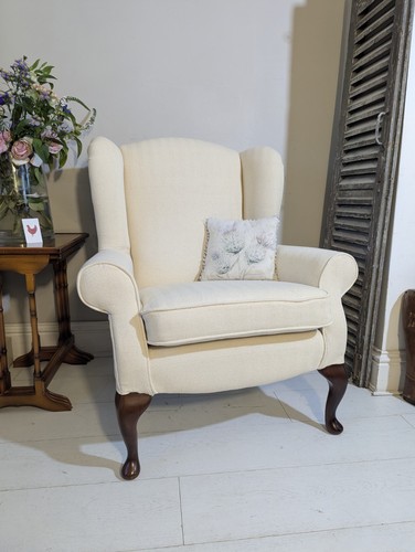 Vintage queen anne wingback - vintage,