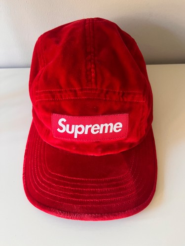 Supreme red velvet panel - supreme, cap