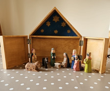 Vintage wooden carved &