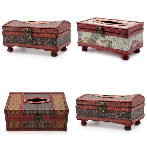 Colonial style wooden tissue - style,