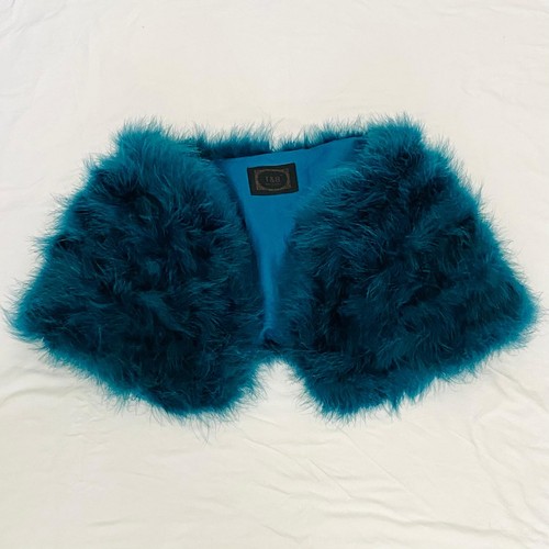 Teal blue ostrich feather - teal,
