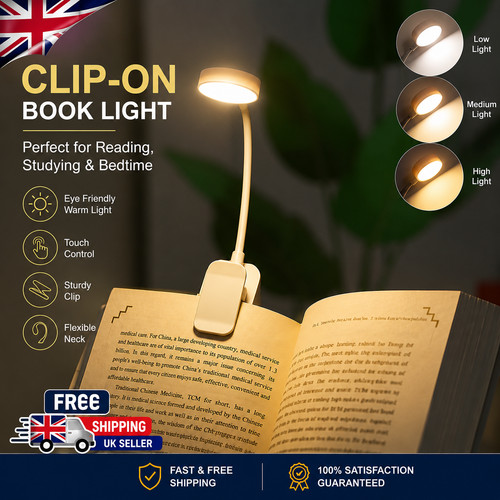 Book light led clip - led, clip-on