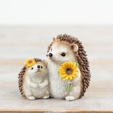 Hedgehog Parent & Child Resin