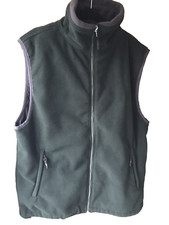 Vermont by Wynnster Fleece Gilet Mens XL Green Bodywarmer Outdoor Walking
