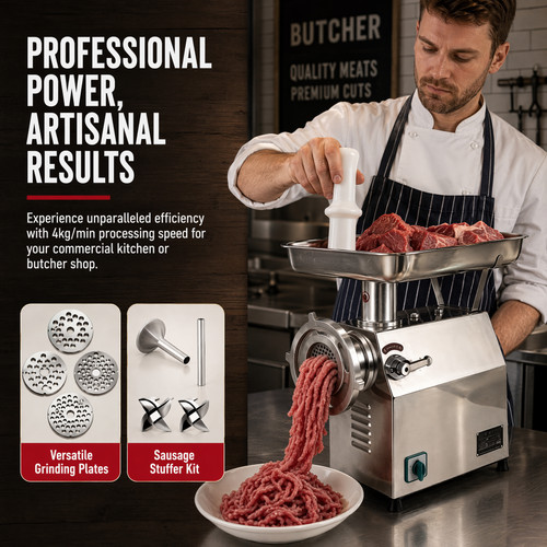 240kg commercial meat mincer - 240kg/h,