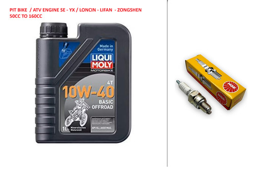 Pit bike oil service ngk - pit,