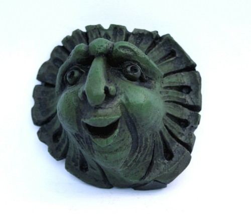 Green man medieval church - green,