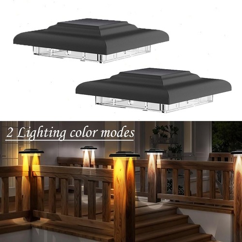 2pcs led solar post cap - 2pcs,