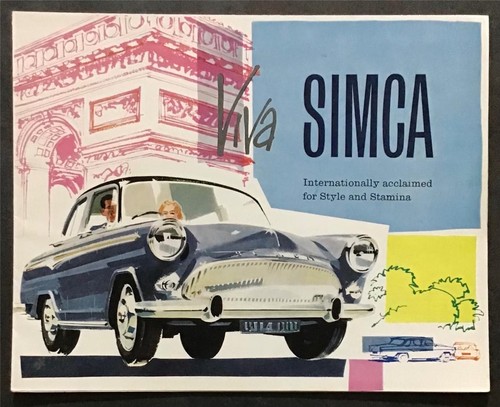 Simca car range - simca,