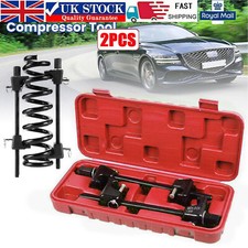 2PCS Car Coil Spring Compressor Heavy Duty Tool Suspension Clamp Kit With Case ✅