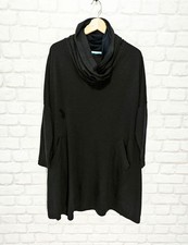 Bitte Kai Rand Wool Blend Black Top Blouse Cowl Neck size 2 Oversized