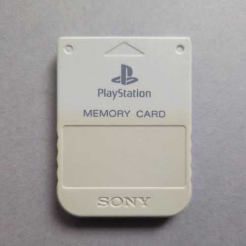 Ps1 memory card light grey - card,