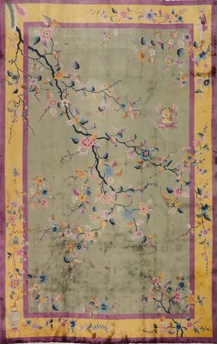 Antique art deco large - art, rug
