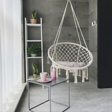  Hammock Chair Swing Chair Hanging Seat Cotton Rope Home Garden