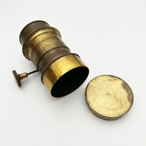 Antique brass petzval camera - antique,