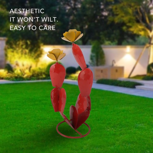 Prickly pear cactus sculpture - prickly,