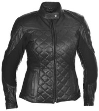 OXFORD INTERSTATE CLASSIC RETRO VINTAGE LADIES MOTORCYCLE LEATHER JACKET