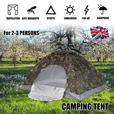 2-3 Person Family Tent Waterproof Tent Outdoor Camping Hiking Festival Camo Tent