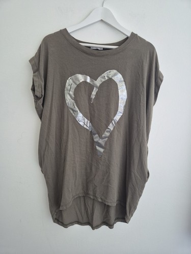 Lagenlook khaki silver foil - lagenlook,