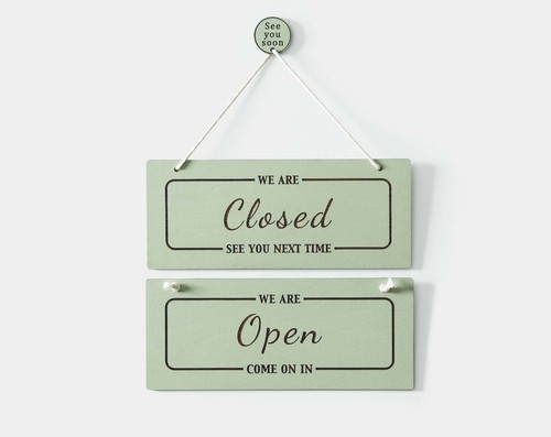 Personalised open closed sign - personalised,