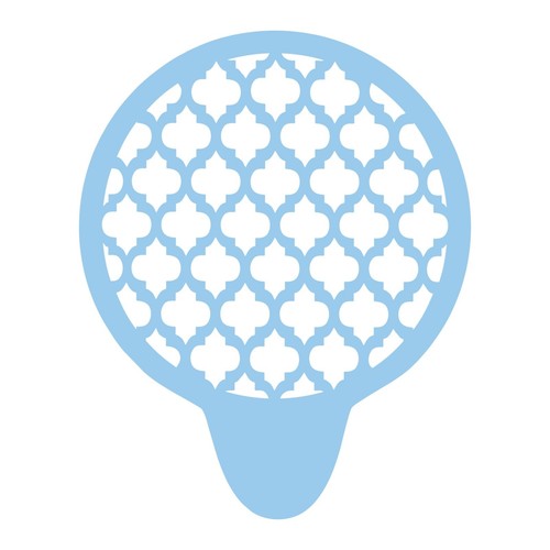 Coffee stencil quatrefoil - coffee,