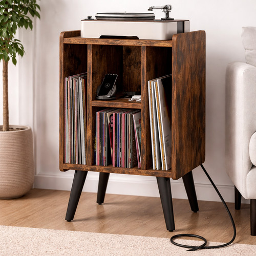 Record player stand storage - player,