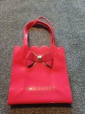 TED BAKER Red PVC TOTE /