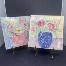 2 H&R Johnson Floral Tiles