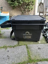 OLD SCHOOL STEADE-FAST LEEDA SEAT BOX FOR MATCH FLOAT SEA FISHING WITH STRAP