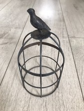 SMALL METAL BIRD CAGE WITH
