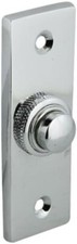 DOOR BELL PUSH BUTTON Polished Chrome Traditional Front Door Victorian 76mm