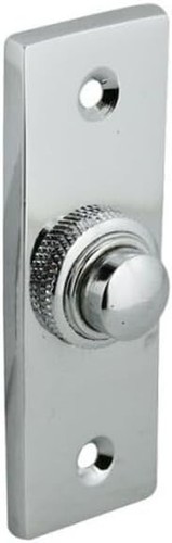Door bell push button polished - door,