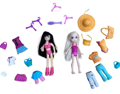 Polly pocket dolls long - polly, x2