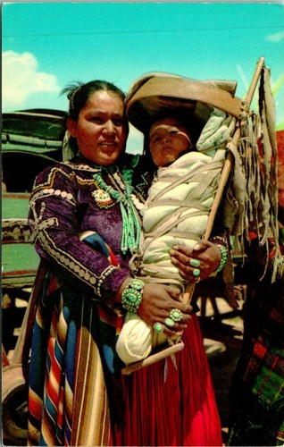 Navajo family baby papoose - baby,