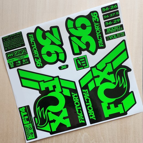 Fox factory fork stickers - fox,