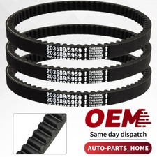 3Pc 30 series go kart cogged torque converter drive belt 203589-3 for comet 5959
