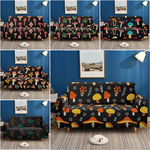 Mushroom plants sofa cover - plants,