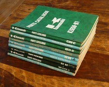 Collection (9) Vintage KAWASAKI Motorcycle Parts Catalogues, KZ650, 250 F81, 175