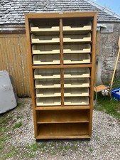 Vintage Haberdashery Cabinet / Shop Fitting / Shop Display Cabinet
