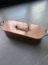 Antique Copper Fish Kettle /