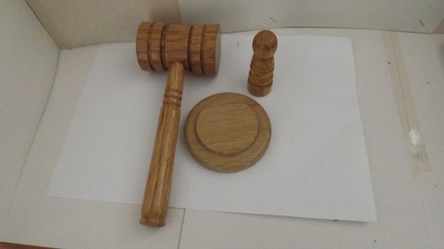 Gavel long in - 8,