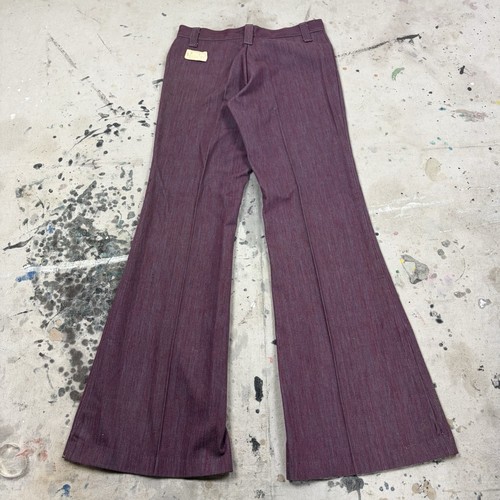 Vintage 70s red bell bottom - red,